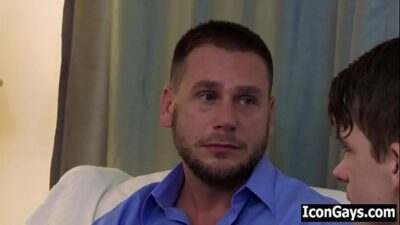 Jealous gay boy fucks hot mature gay professor – twink student & his teacher all gay porn video