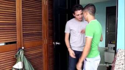 Latinos Urbano and Angel Bareback Fuck all gay porn video