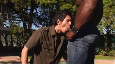 leather black man fucks white man all gay porn video