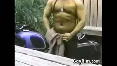 Officer Stroking His Cock all gay porn video