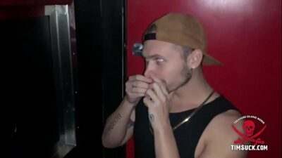 Pierced Pecker Peeks Thru The Glory Hole all gay porn video
