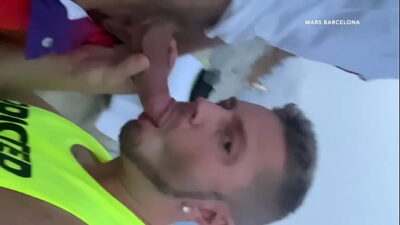 Public cruising adventures Barcelona Gay Beach Mar Bella all gay porn video