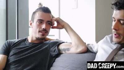 Stepson Can’t Help Himself from Bouncing on ‘s Cock – Rocky Vallarta – Dadcreepy all gay porn video