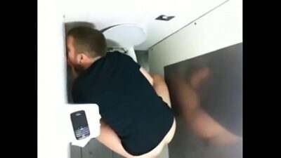 Toilet Glory Hole Action – Caught On Cam. all gay porn video