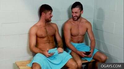 Young studs happen to have a threesome all gay porn video