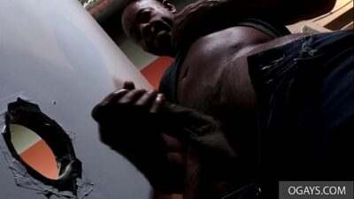 BBC drills through glory hole – Bennett Anthony, Aaron Trainer all gay porn video