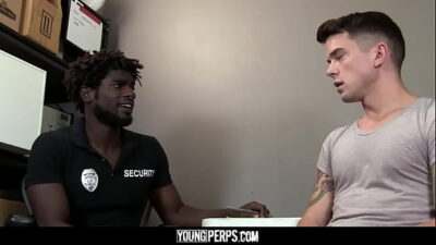 Black Cop Fucked Teen Boy As Punishment all gay porn video