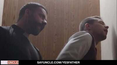 Confession: Benjamin Blue Deep Throats the Priest all gay porn video