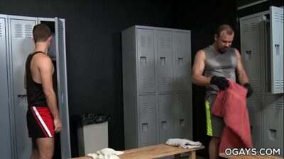 Fat old dick slips into a y. gay bunghole all gay porn video