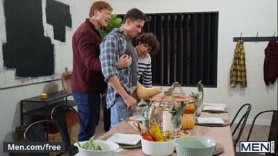 Friendsgiving Meeting With Nate Grimes And His Friends Ends Up In A Wild Raw Fucking Gay Party – Men all gay porn video