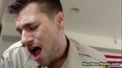 Gay cop caught red handed fucking himself with dildo all gay porn video