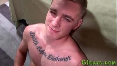 Gay soldier gets facial all gay porn video