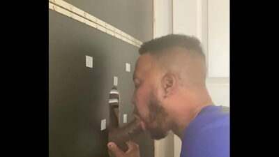 Glory-Hole Boy sucking black dick all gay porn video