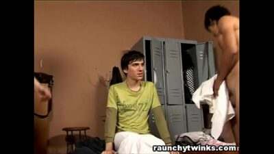 Locker Threesome Gay Fuck all gay porn video