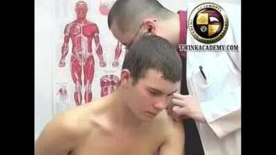 Nigel gets stripped down for his medical exam all gay porn video