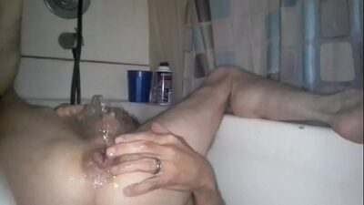 peeing in own ass while fingering all gay porn video