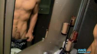 POV Cock Stroking In The Bathroom all gay porn video