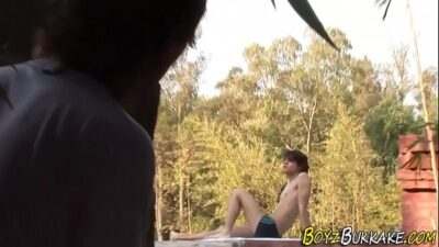 Raw banging twink bukkake all gay porn video