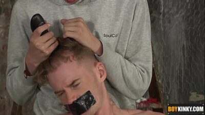 Sebastian is about to get his head shaved and face fucked all gay porn video