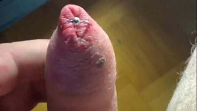 Solobdsmman 83 -I block my foreskin with a piercing all gay porn video
