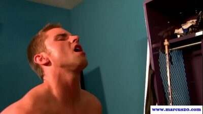 Straight muscled dudes jerking off while touching each other muscles all gay porn video