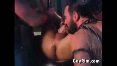 Bears And Leather Foursome all gay porn video