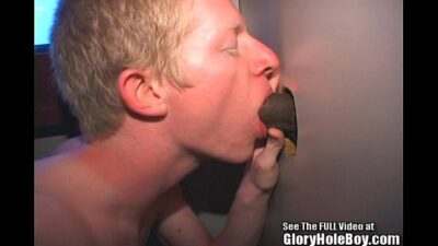 Horny twink blondie Aaron gloryhole virgin all gay porn video