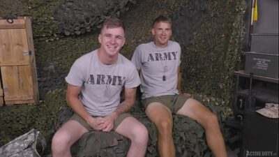 Military Jocks Ryan Jordan & Brandon Anderson Full Scene – ActiveDuty all gay porn video