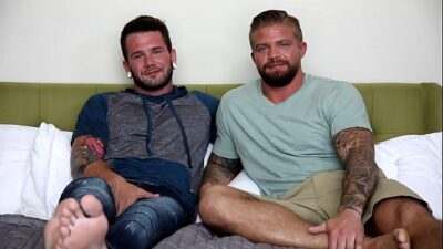 NextDoorBuddies Hot Tatted Beefcake’s First Time!! all gay porn video