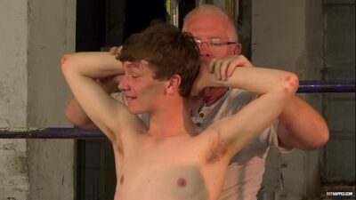 Nubile Alex Faux wanked off until cumming by Master all gay porn video