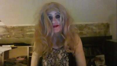 Crossdressed Tart Sarah, Smokes Again all gay porn video
