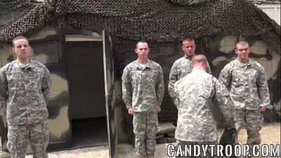 Military men having ass pounding foursome orgy all gay porn video