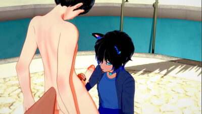 Yaoi – Catboy x Foxboy Handjob and Blowjob – Sissy crossdress Japanese Asian Manga Anime Film  Game Porn Gay all gay porn video