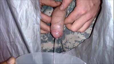 Army Guy Takes Piss Through Gloryhole all gay porn video