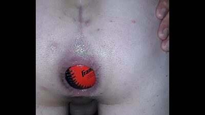 Baseball in my gaping anal hole all gay porn video