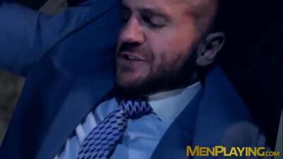 Classy hunk sucks a gloryhole cock before being hammered all gay porn video