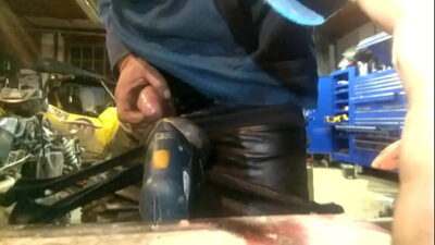 Crossdresser masterbated with power sander all gay porn video
