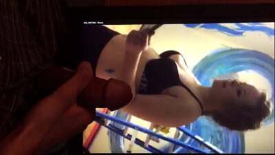 Cum Tribute to Busty Girl in Black Bra all gay porn video