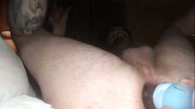 Double dildo, gaping asshole, clear Bottle insertion, ass juice all gay porn video