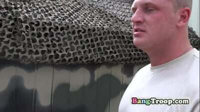 Superior officer demands soldiers to put their junk in the hole all gay porn video