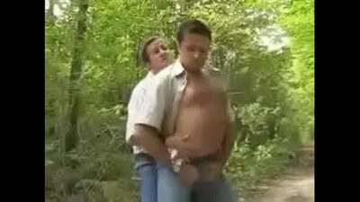 gay cruising in the woods with two rich mature bears all gay porn video
