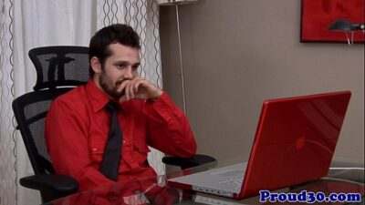 Gay mature amateur jerking off in the office all gay porn video