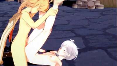 Genshin Impact Yaoi – Aether and Kazuha Footjob and bareback with creampie – Sissy crossdress Japanese Asian Manga Anime Film  Game Porn Gay all gay porn video