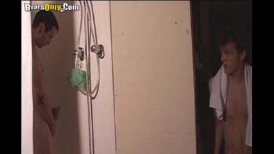 Gorgeous Studs Hard On The Shower all gay porn video