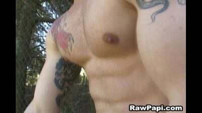 Papi Gay Bareback with Facial all gay porn video