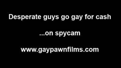 Straight assfucked by gay and bear for cash on spycam all gay porn video