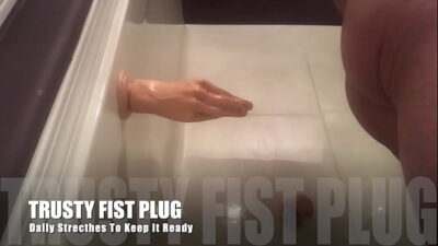 DaddyBttm4u works out with the trusty Fist Plug all gay porn video