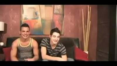 Hunk twinks have gay anal sex and cumshot all gay porn video