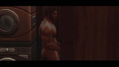 Secretly Sucking Straight Neighbor Through Gloryhole all gay porn video
