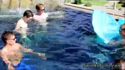 Teens emo wild gay sex movies Pool Party Bareback Boys all gay porn video